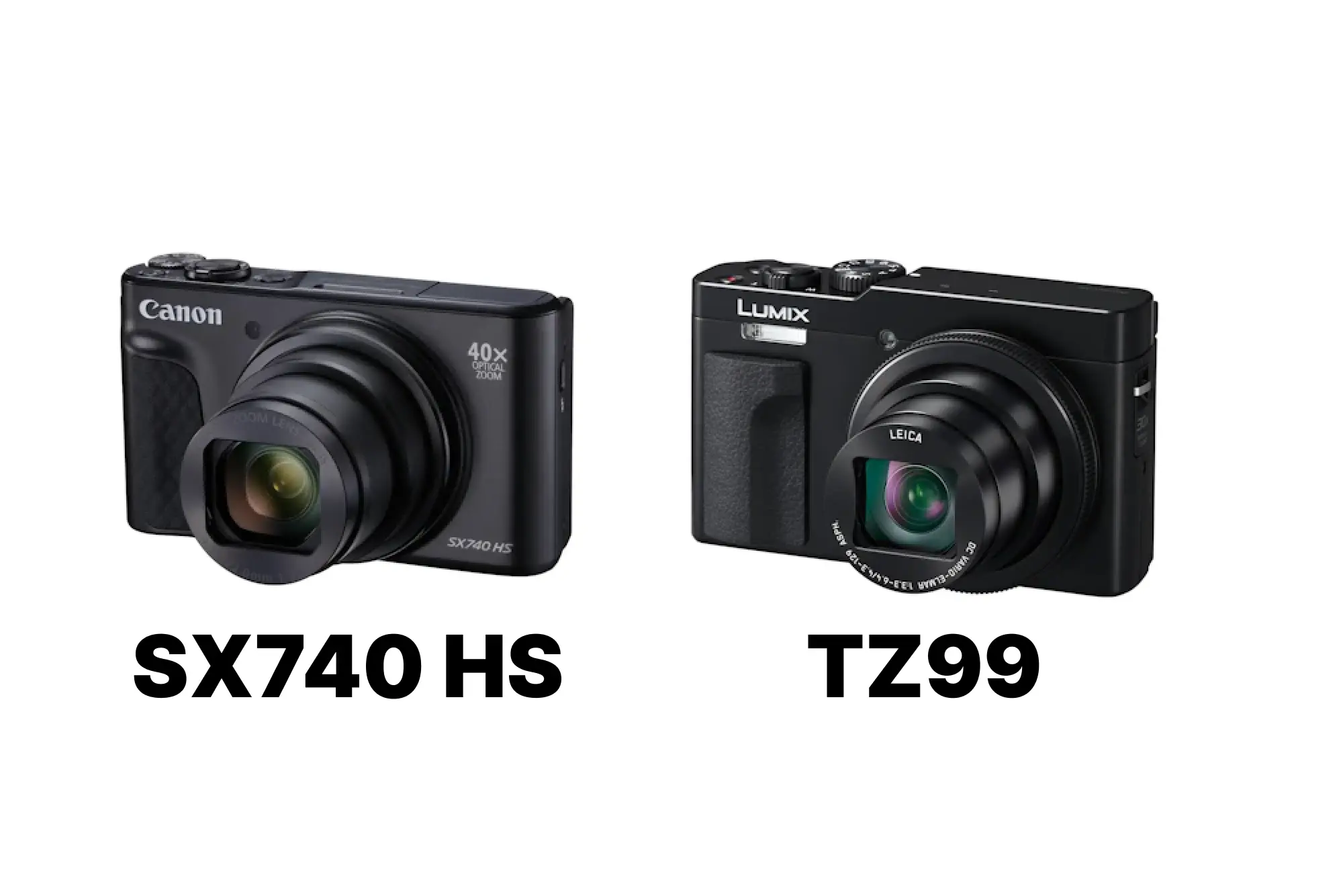Canon PowerShot SX740 HSとPanasonic LUMIX DC-TZ99を徹底比較！960mm